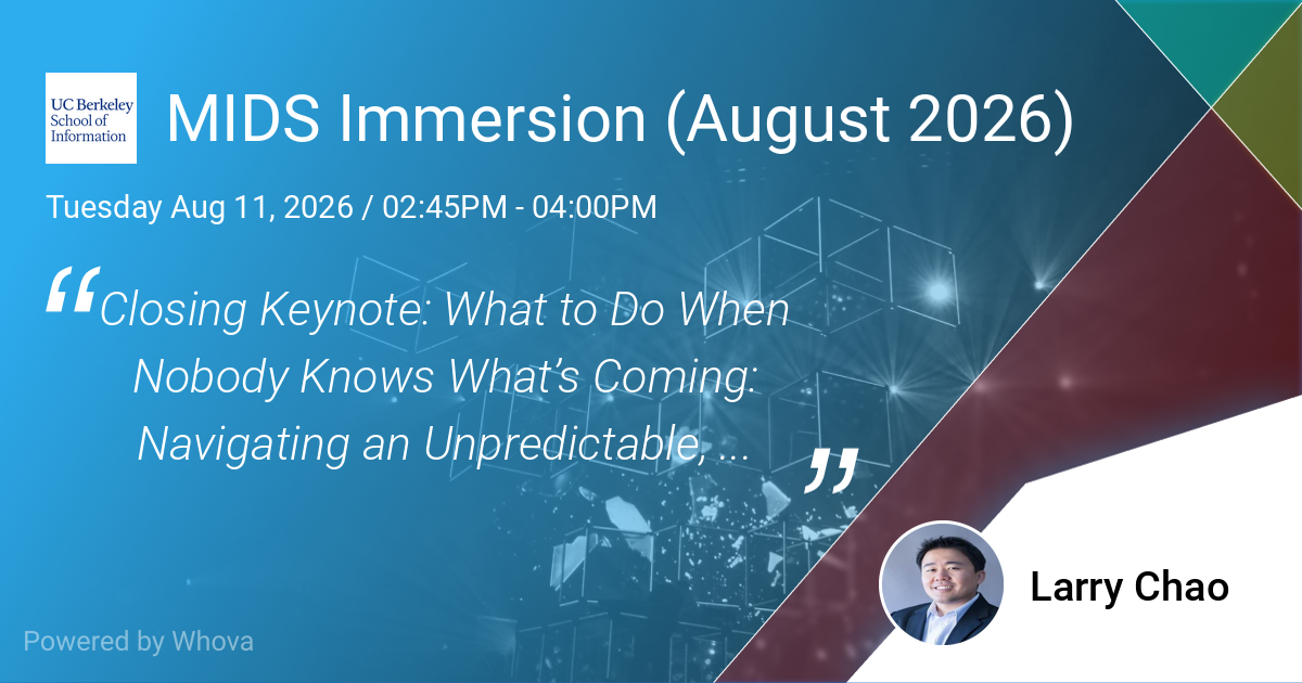 MIDS Immersion Closing Keynote